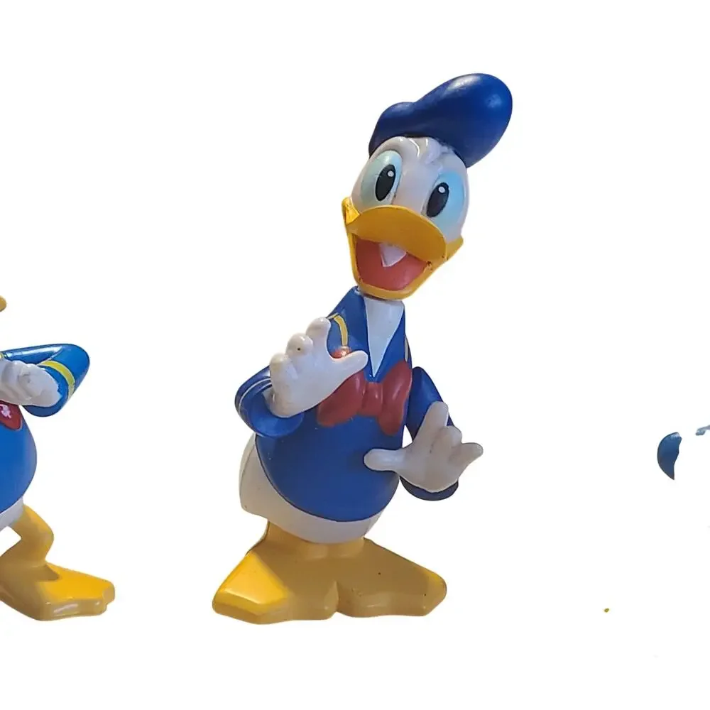 DONALD DUCK DISNEY 2.5” ACTION FIGURE PLASTIC TOY (PRE-OWNED) lot of 3